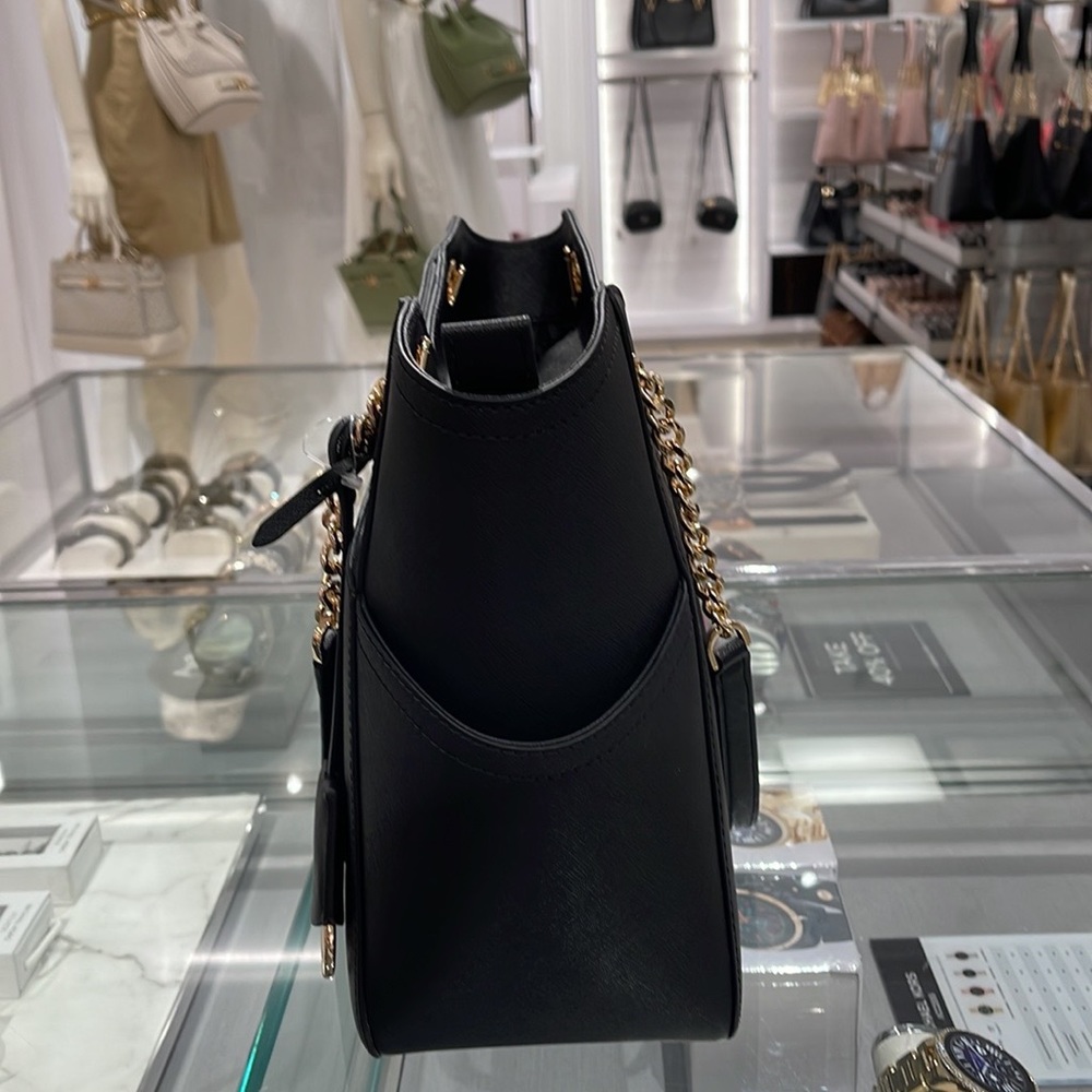 Michael Kors Jet Set Travel Large Chained Tote Shoulder Bag MK Black
NWT - Picture 6 of 16
